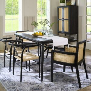 Better Homes & Gardens Springwood Dining Table, Black Finish