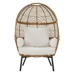 Better Homes & Gardens Ventura Boho Stationary Wicker Egg Chair