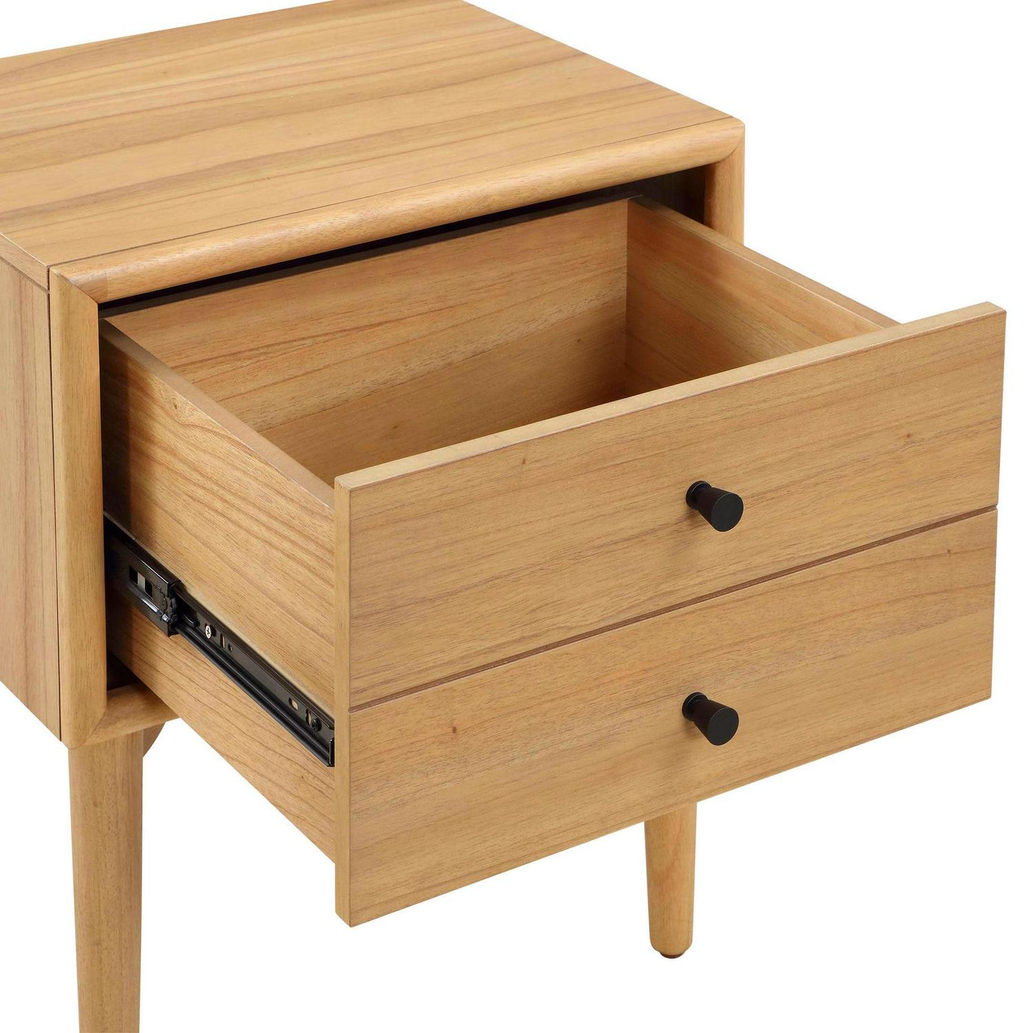 Better Homes & Gardens Bristol Nightstand with Solid Wood Frame, Natural Oak finish, by Dave & Jenny Marrs - Image 7