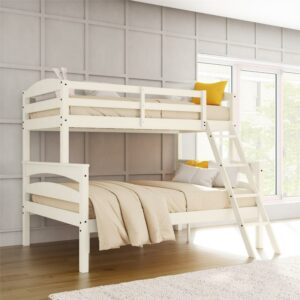 Better Homes & Gardens Leighton Kids' Convertible Twin-Over-Full Bunk Bed, White