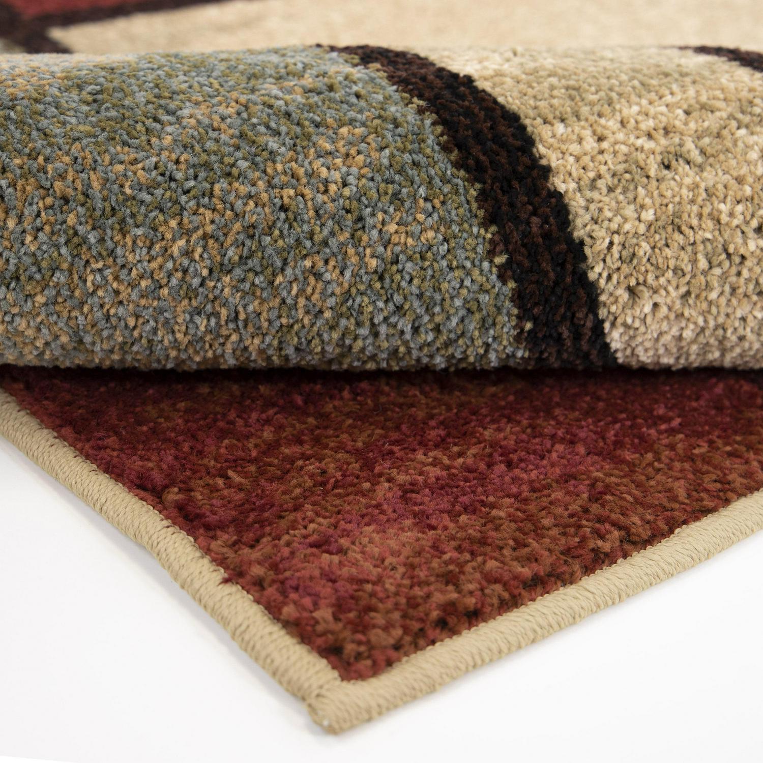 Better Homes & Gardens Spice Grid 7'10" X 10'10" Rouge Area Rug - Image 6