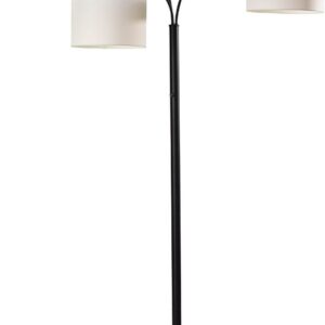 Better Homes & Gardens Matte Black 3 Head Arc Floor Lamp, Modern, Adult Office, Young Adult Dorm