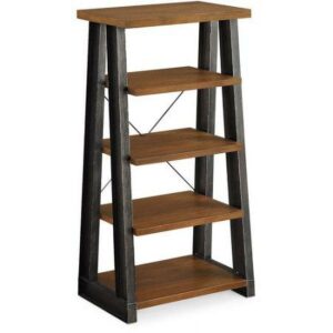 Better Homes and Gardens Mercer 5-Shelf Audio/Video Tower Bookcase, Vintage Oak Finish