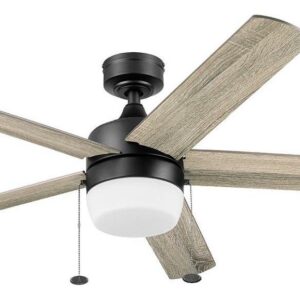 Better Homes & Gardens 52" Pearce Modern Black Indoor Ceiling Fan with Light, Adjustable Color Temperature & Reverse Airflow