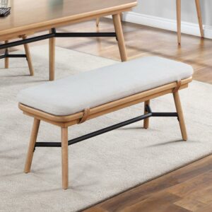 Better Homes & Gardens Springwood Dining Bench, Light Honey