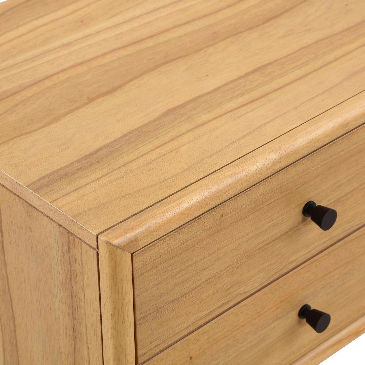 Better Homes & Gardens Bristol Nightstand with Solid Wood Frame, Natural Oak finish, by Dave & Jenny Marrs - Image 5