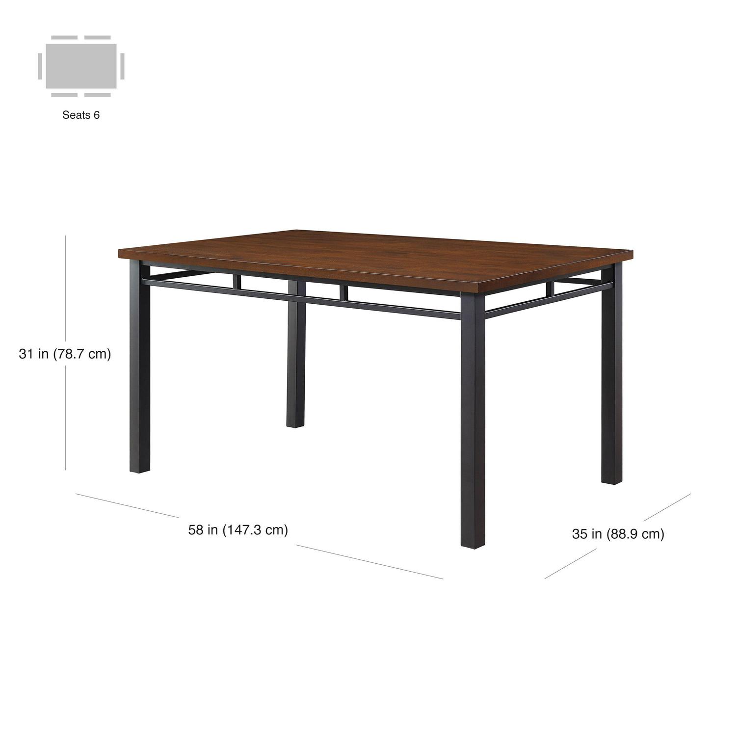 Better Homes & Gardens Austen Dining Table, Vintage Oak Finish - Image 2