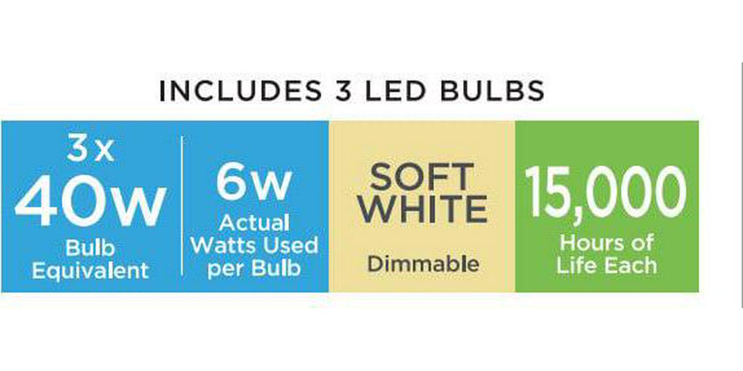 Better Homes & Gardens 52" Bronze Transitional Ceiling Fan, 5 Reversible Blades, 3 LED Bulbs Included - Image 7