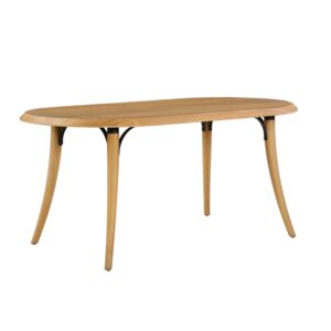 Better Homes & Gardens Parkridge Dining Table with Solid Wood Legs, Natural Oak finish, by Dave & Jenny Marrs