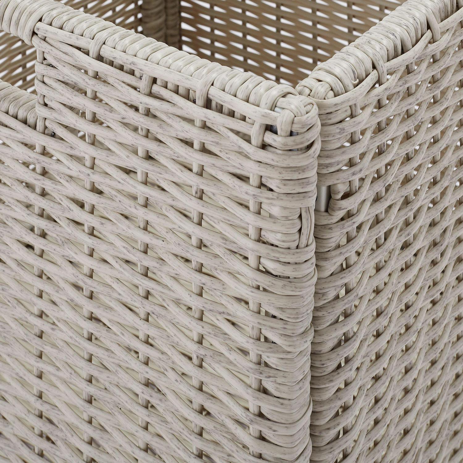 Better Homes & Gardens Davenport Outdoor Patio Rectangular Steel Console Table, Gray - Image 6