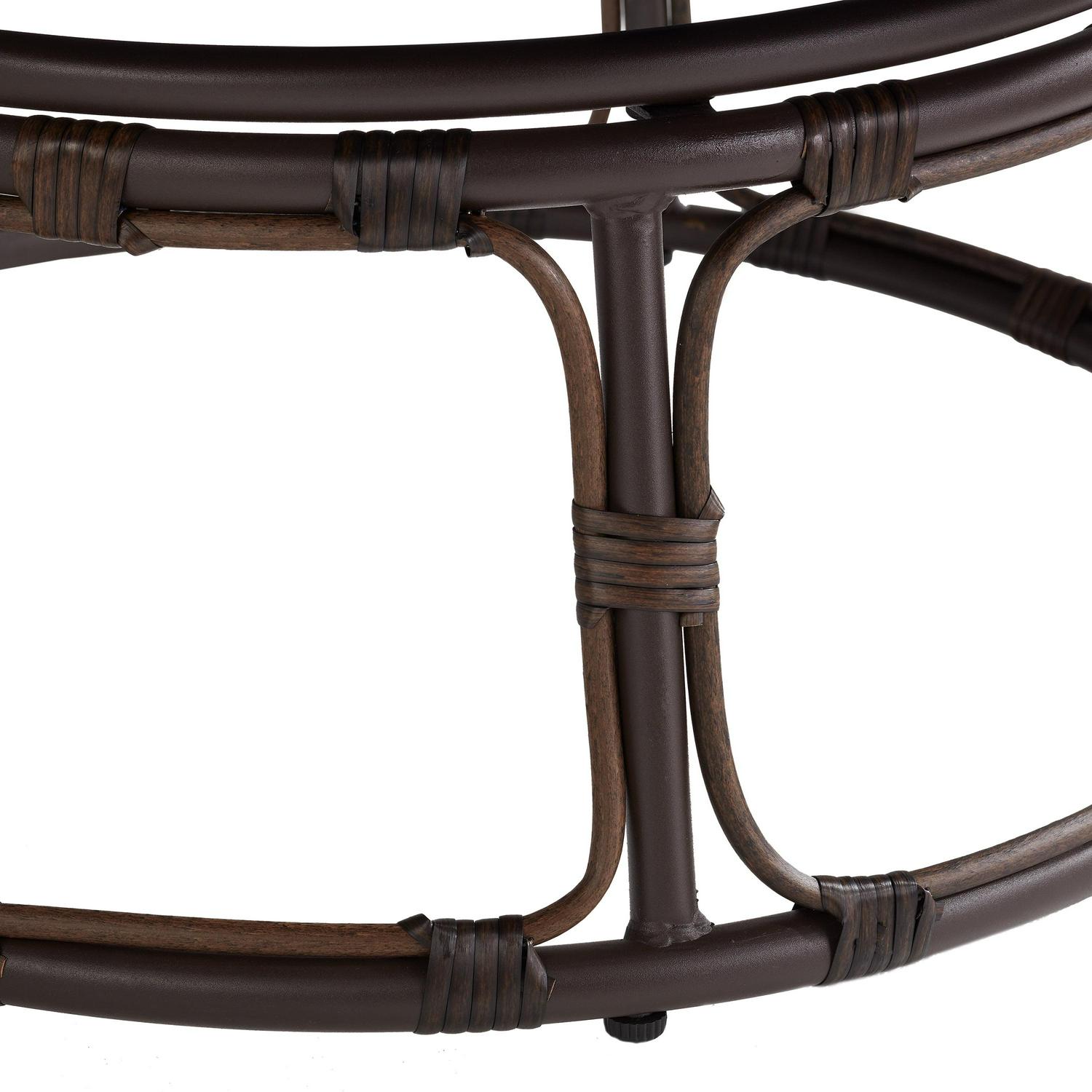 Better Homes & Gardens Papasan Chair with Fabric Cushion, Pumice Gray - Image 2