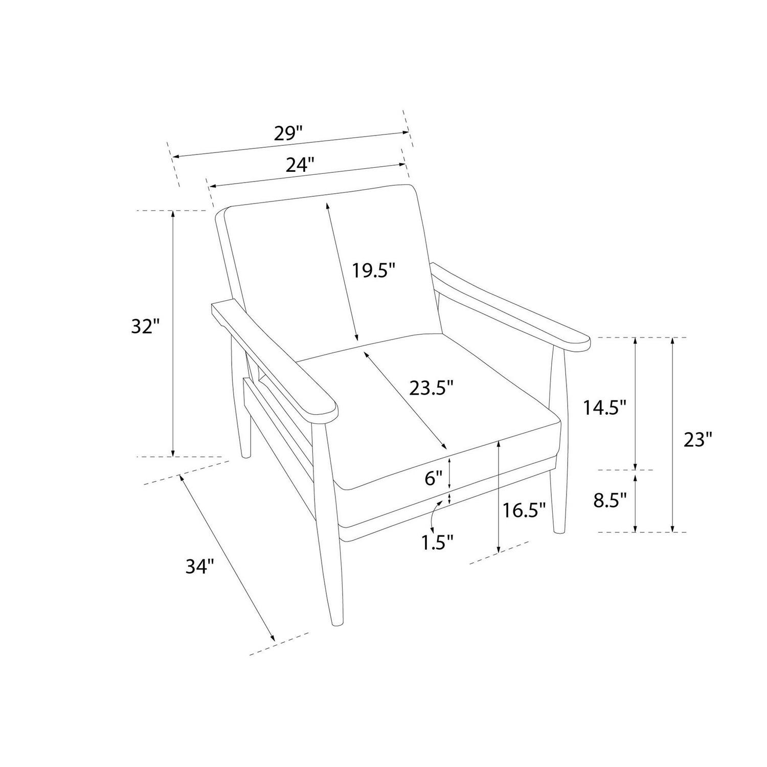 Better Homes & Gardens Mid Century Chair - Image 22