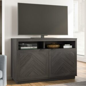 Better Homes & Gardens Herringbone TV Stand for TVs up to 55”, Gray