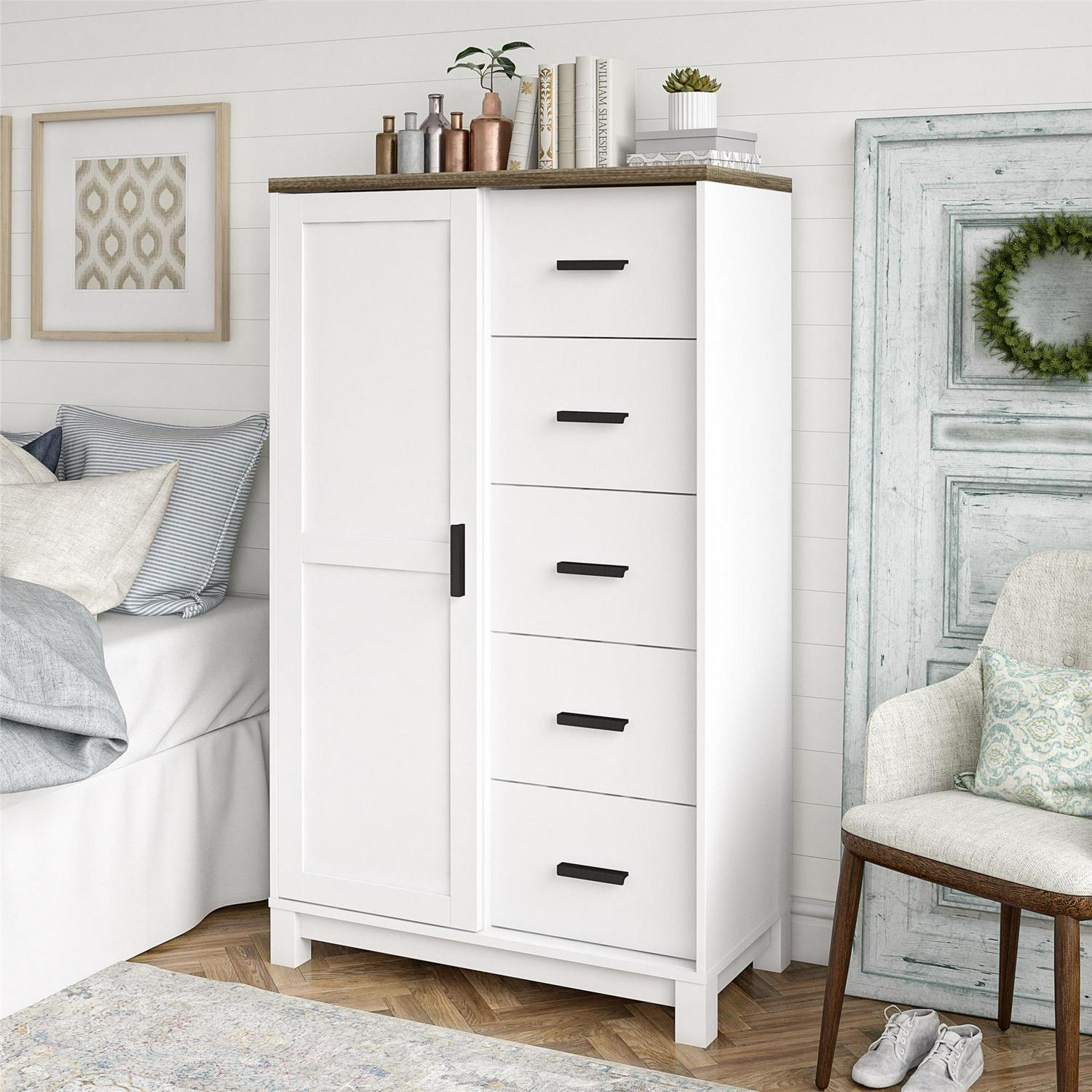 Better Homes & Gardens Langley Bay Gentleman's Chest, White - Image 2