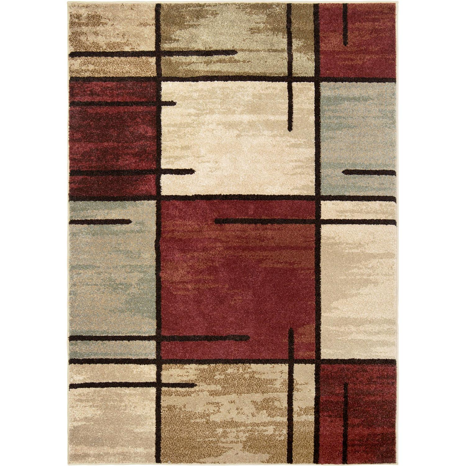 Better Homes & Gardens Spice Grid 7'10" X 10'10" Rouge Area Rug - Image 2