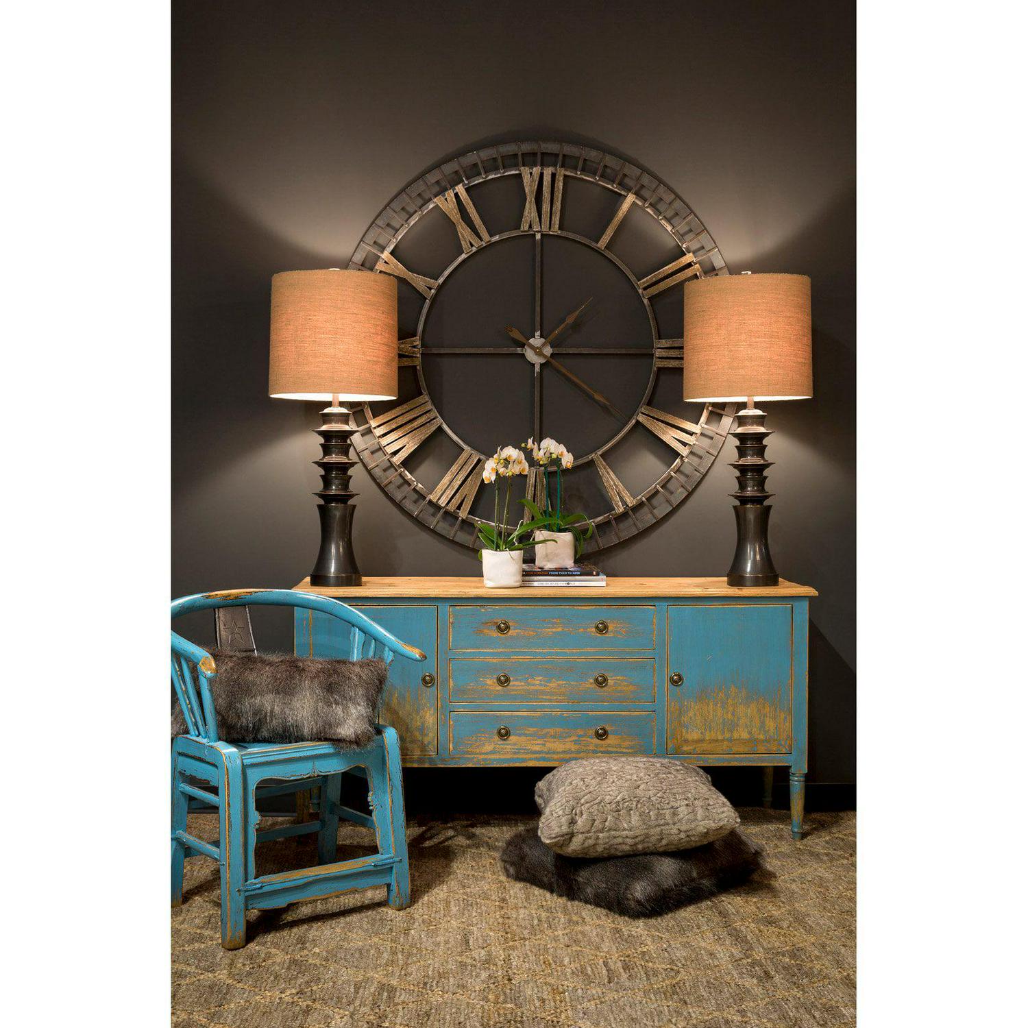 Big Ben Clock - Distressed Finish On Metal Wall Art - Image 2