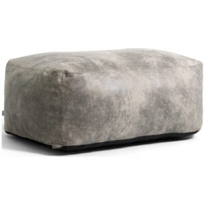 Big Joe Nestle Bean Bag Sofa Ottoman, Cement Blazer, Vegan Leather