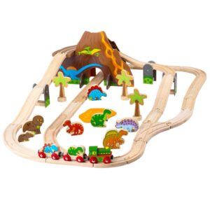 Bigjigs Rail - Dinosaur Railway Set