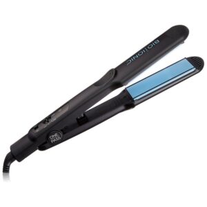 Bio Ionic OnePass Styling 1.5" Ceramic Flat Iron Hair Straightener, Black