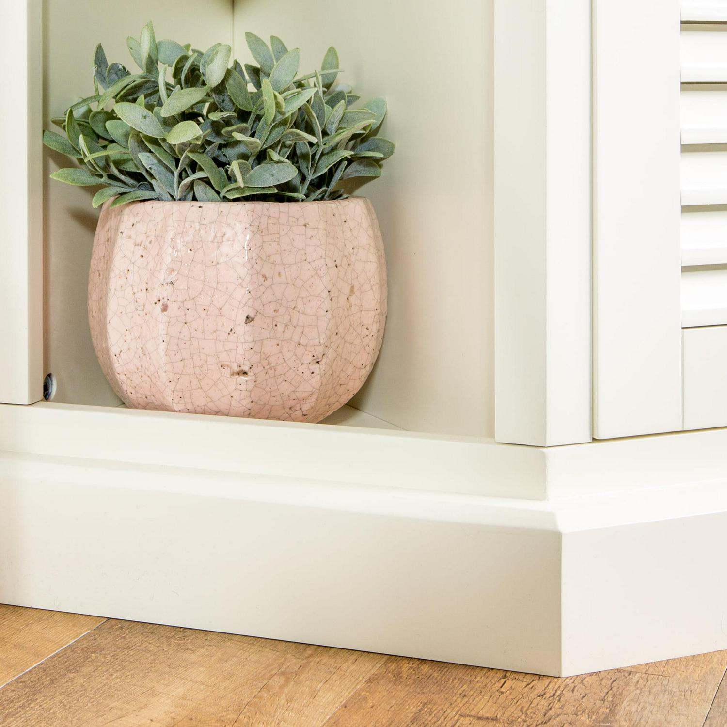 Birch Harbor Newport Louvered Door Corner TV Stand - Image 8