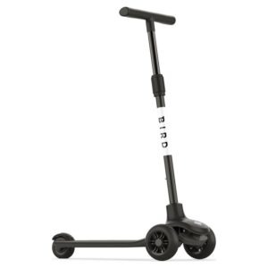 Bird OBB0UB1 Birdie Kick Scooter for Kids w/ Adjustable Height Handle, Jet Black
