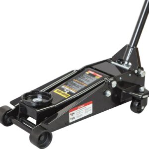 Black Jack T830023W Garage Jack Dual Piston Quick Lift Performance, 3 Ton Black