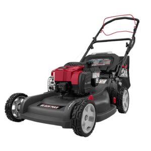 Black Max 21” 150cc Gas Powered Self-Propelled Walk-Behind Mower, Mow N Stow Capability