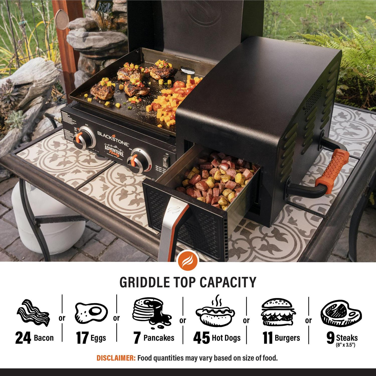 Blackstone 1783 Adventure Ready 17" Griddle with Electric Air Fryer - Image 5