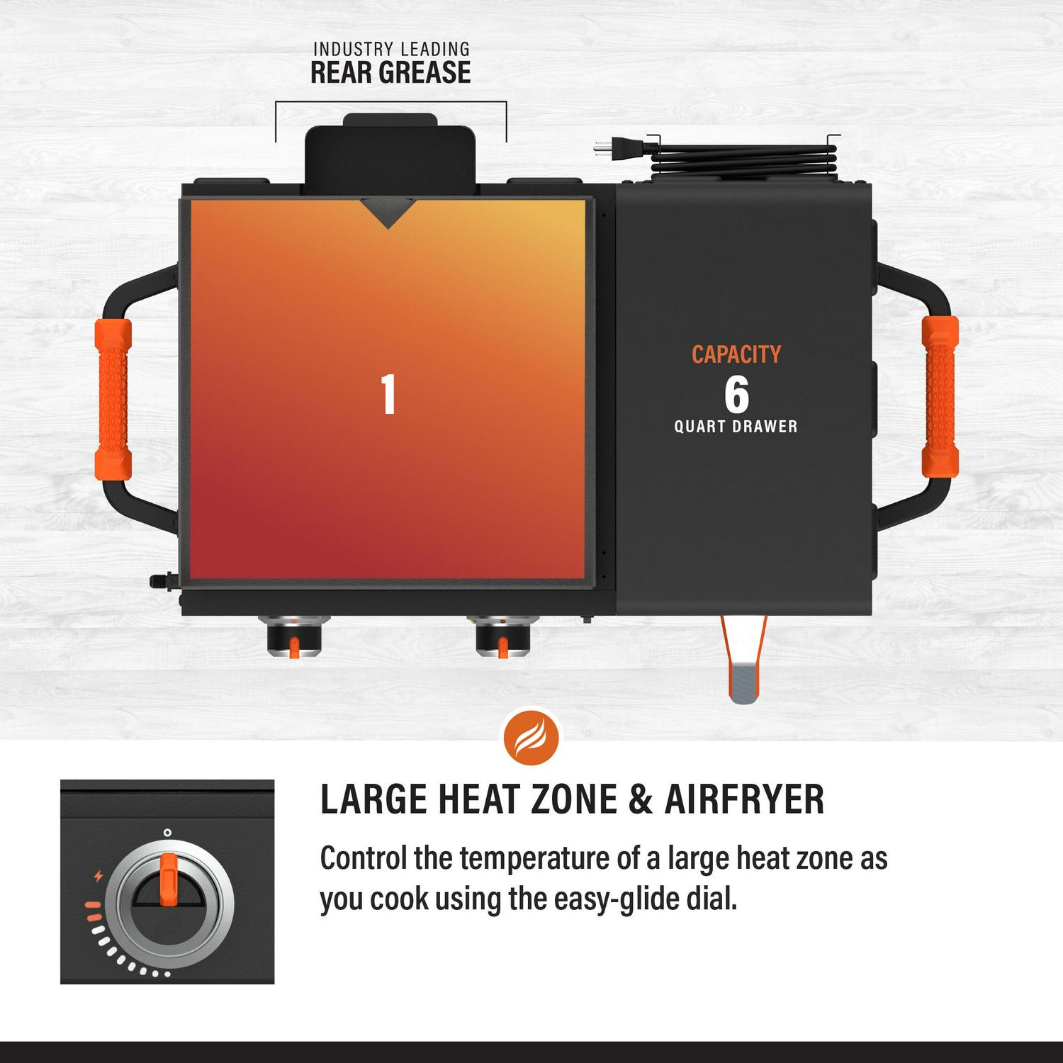 Blackstone 1783 Adventure Ready 17" Griddle with Electric Air Fryer - Image 6