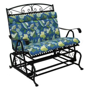 Blazing Needles Spun Poly Double Glider Chair Outdoor Cushion