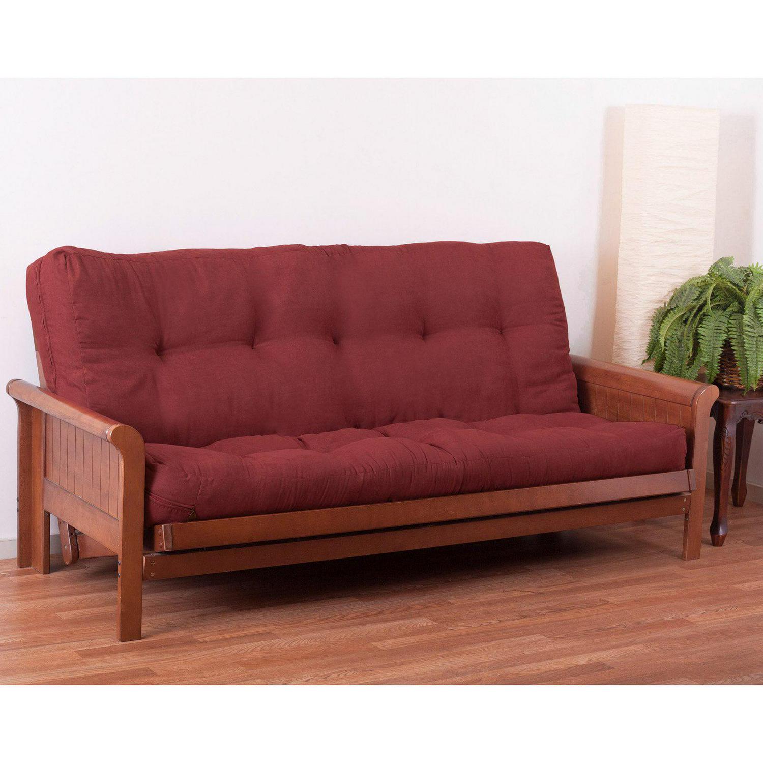 Blazing Needles Vitality 5-inch Microsuede Full-size Futon Mattress - Black - Black - Image 2