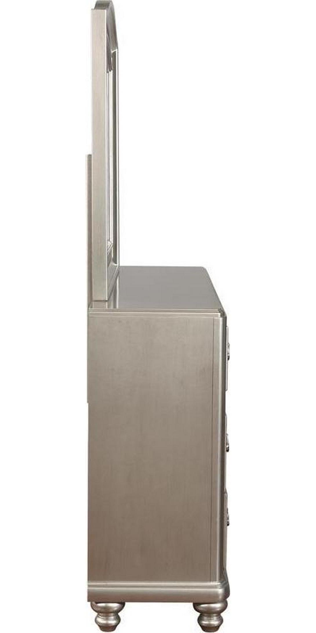 Bling Game Arched Dresser Mirror Metallic Platinum - Image 7
