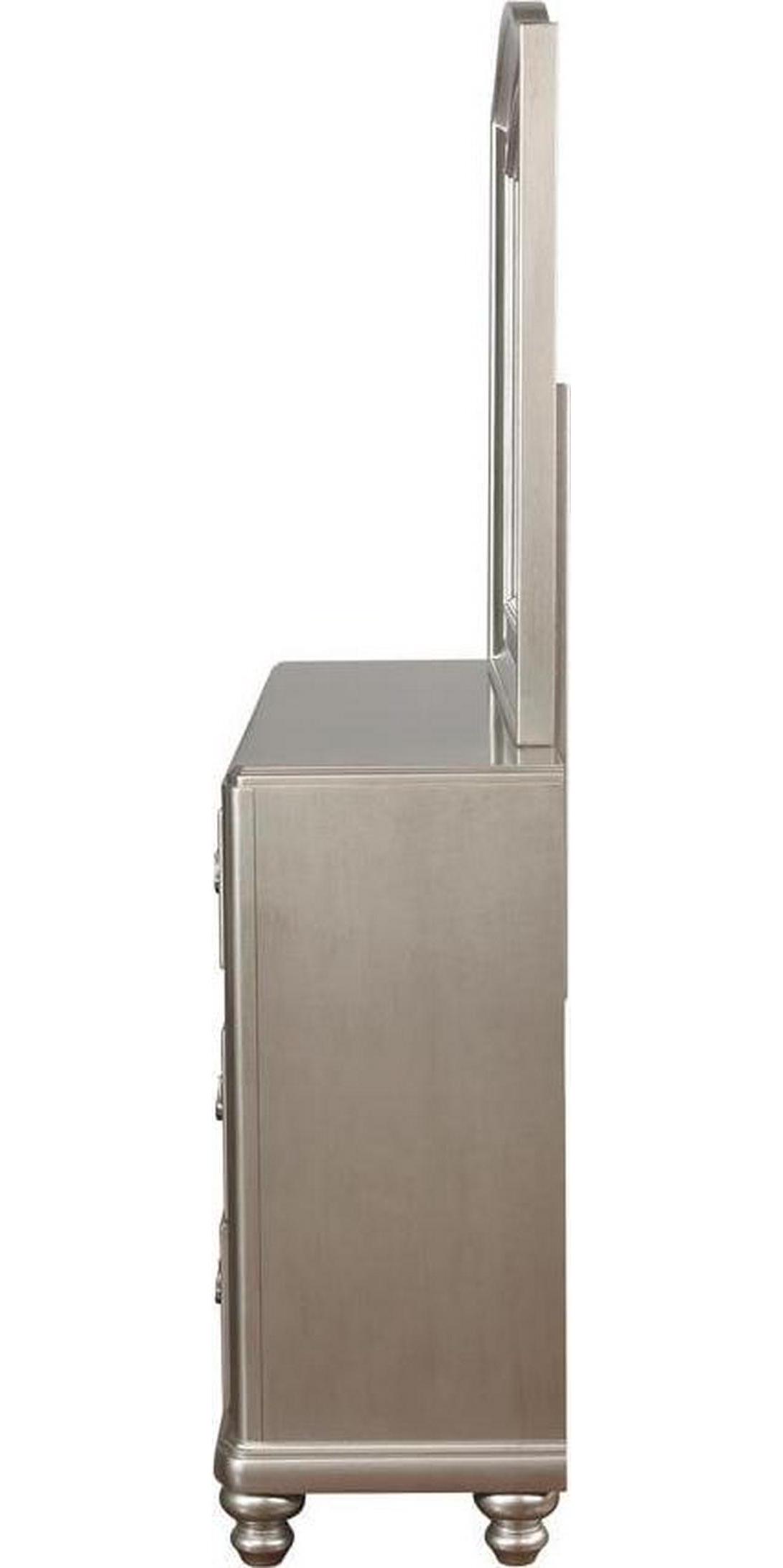Bling Game Arched Dresser Mirror Metallic Platinum - Image 5