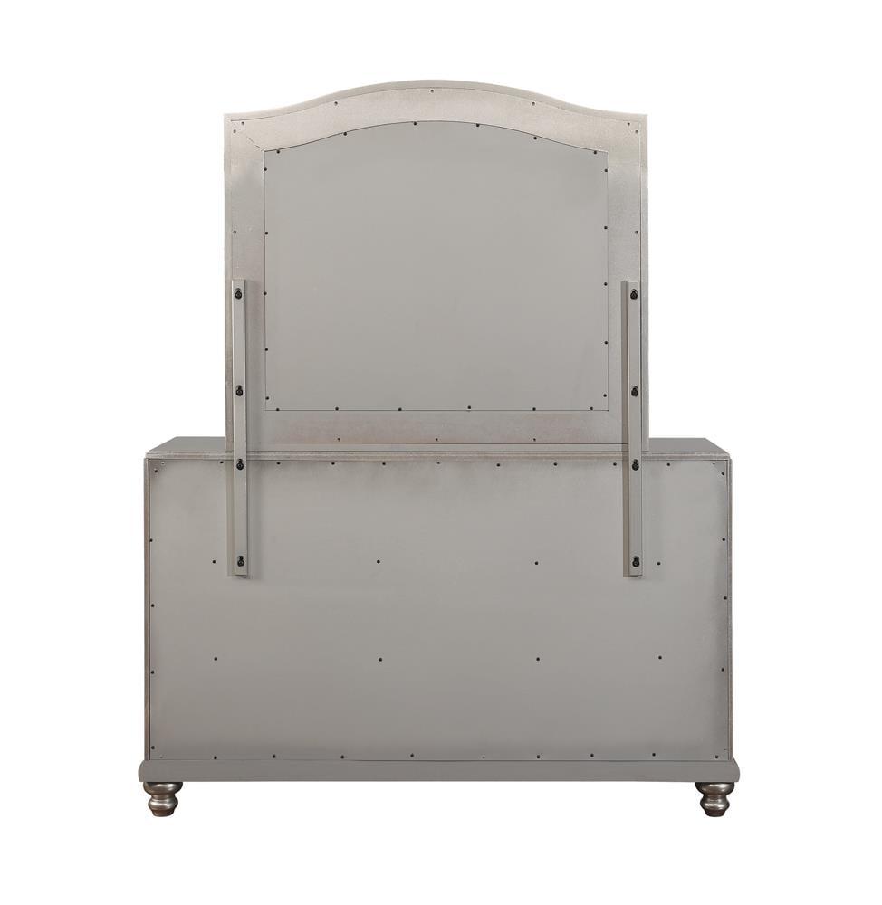 Bling Game Arched Dresser Mirror Metallic Platinum - Image 6