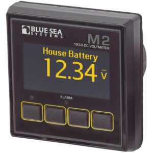 Blue Sea Systems 1833 M2 OLED Digital Meter, DC Voltmeter