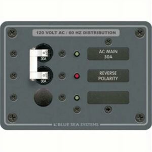 Blue Sea Systems 8029 Traditional Metal Panel AC Main and 1-Position