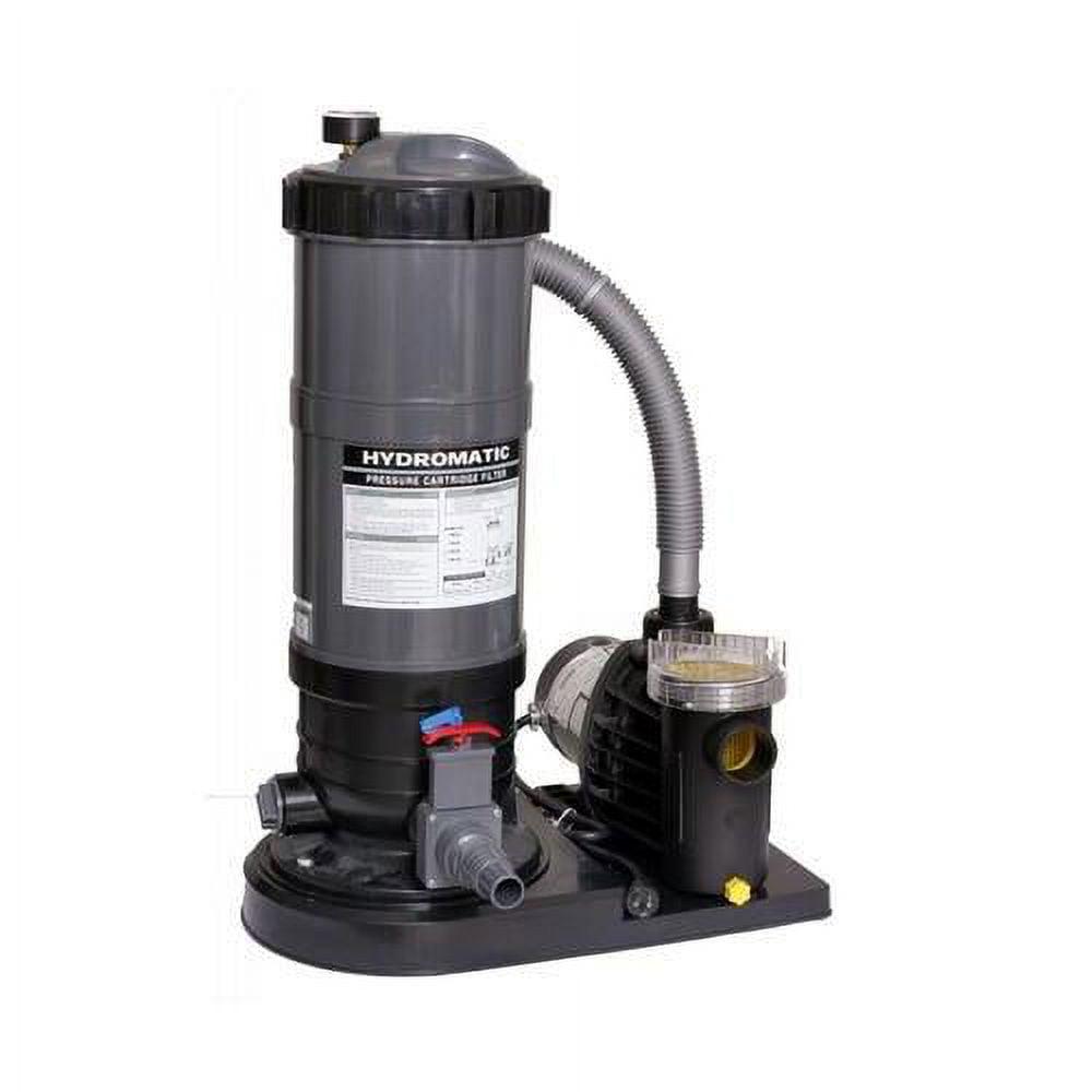 Blue Wave Hydromatic 90 SF Above Ground Pool Cartridge Filter System with 1 HP Pump - 1-HP - Image 2