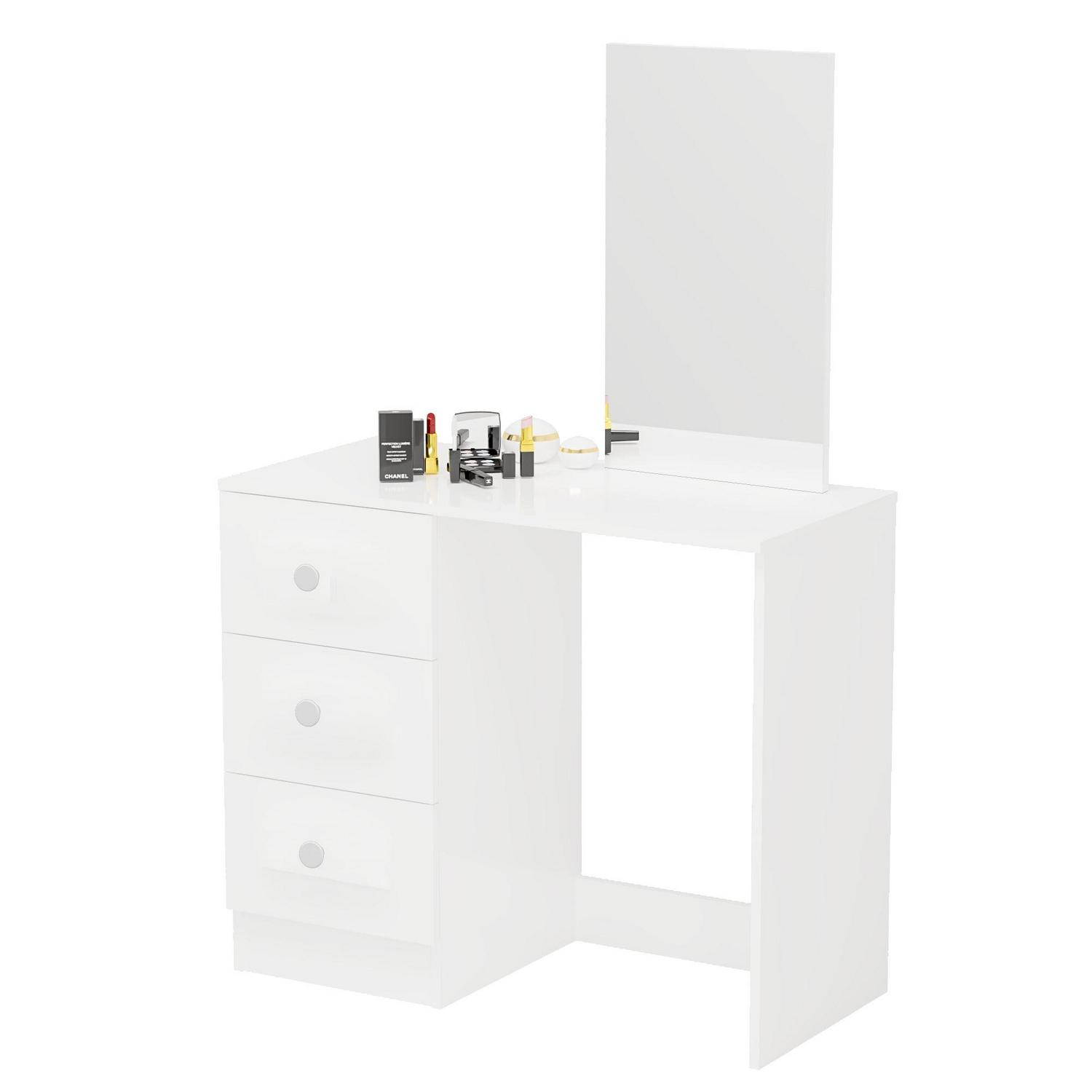 Boahaus Alexandra Modern Vanity Table, White Finish for Bedroom - Image 2
