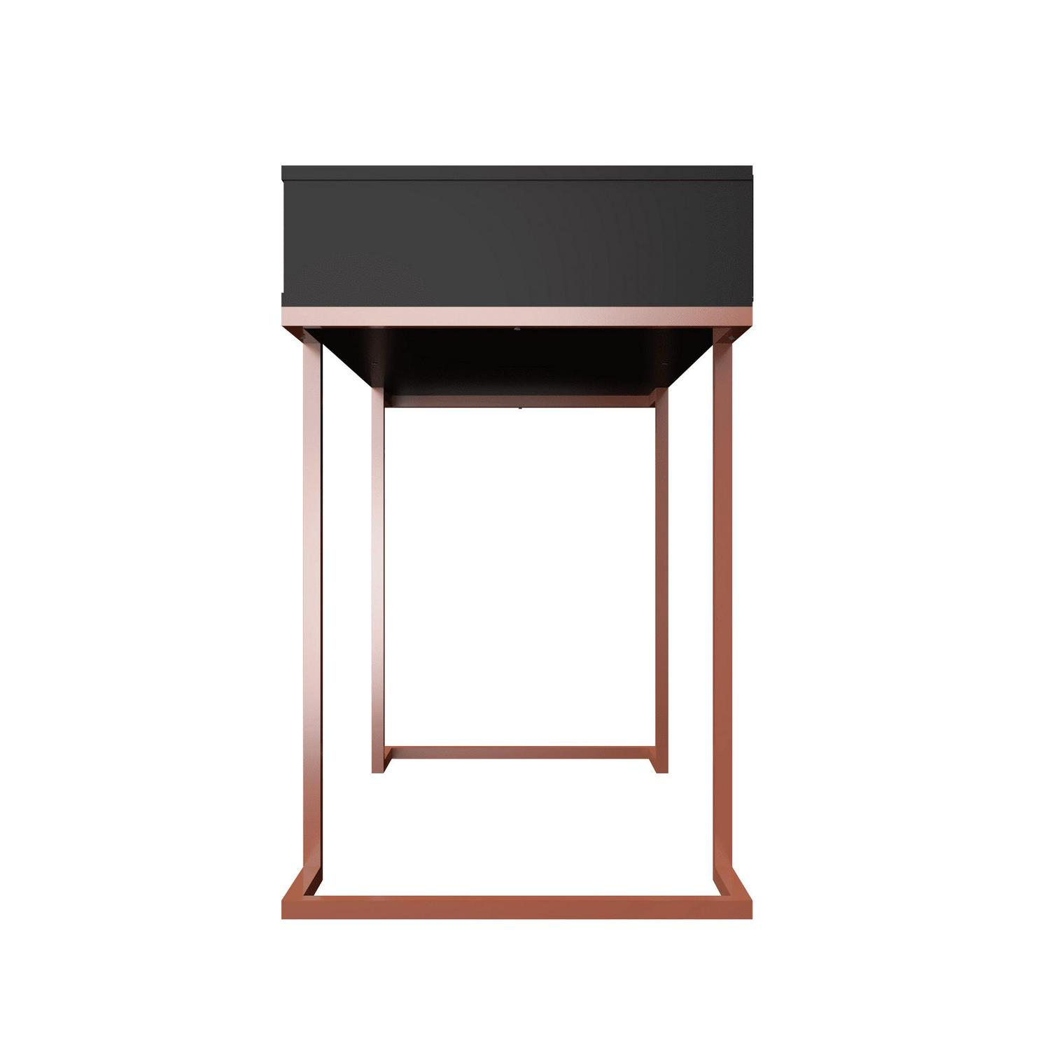 Boahaus Chenonceau Classic Black Console Table, Black, for Entryway - Image 4