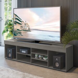 Boahaus Dakota TV Stand, Grey Matte, TVs up to 65", Manufactured Wood