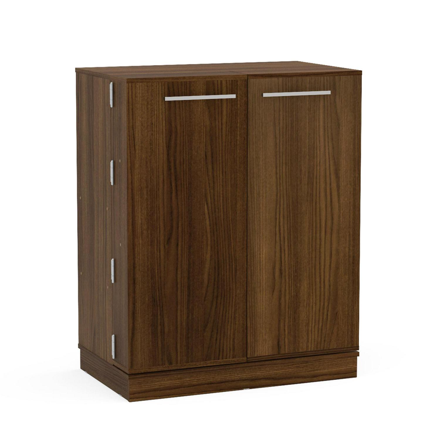 Boahaus Liverpool Modern Bar Cabinet, Wine Storage, 2 Doors, 1 Drawer, Brown - Image 4