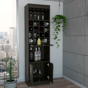 Boahaus Wells Bar Cabinet, Carbon Espresso