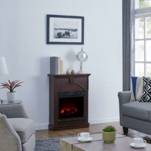 Bold Flame 26 inch Electric Fireplace in Dark Chocolate