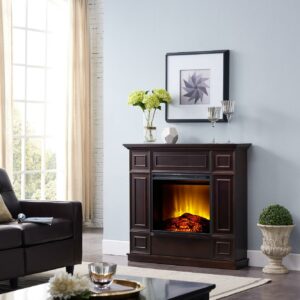Bold Flame 43.31 inch Electric Fireplace in Dark Chocolate