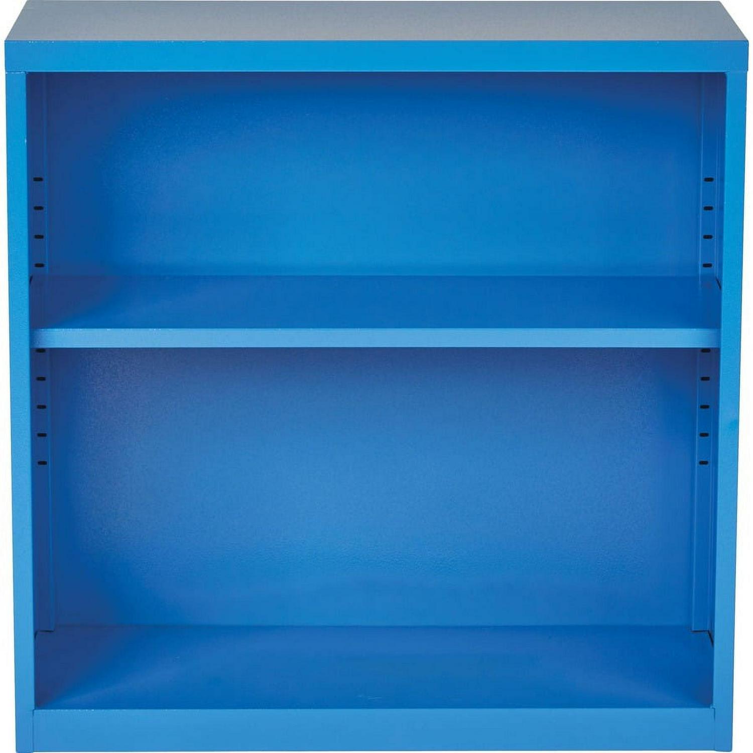 2 Shelf Metal Blue Bookcase by OSP Home Furnishings - Image 3