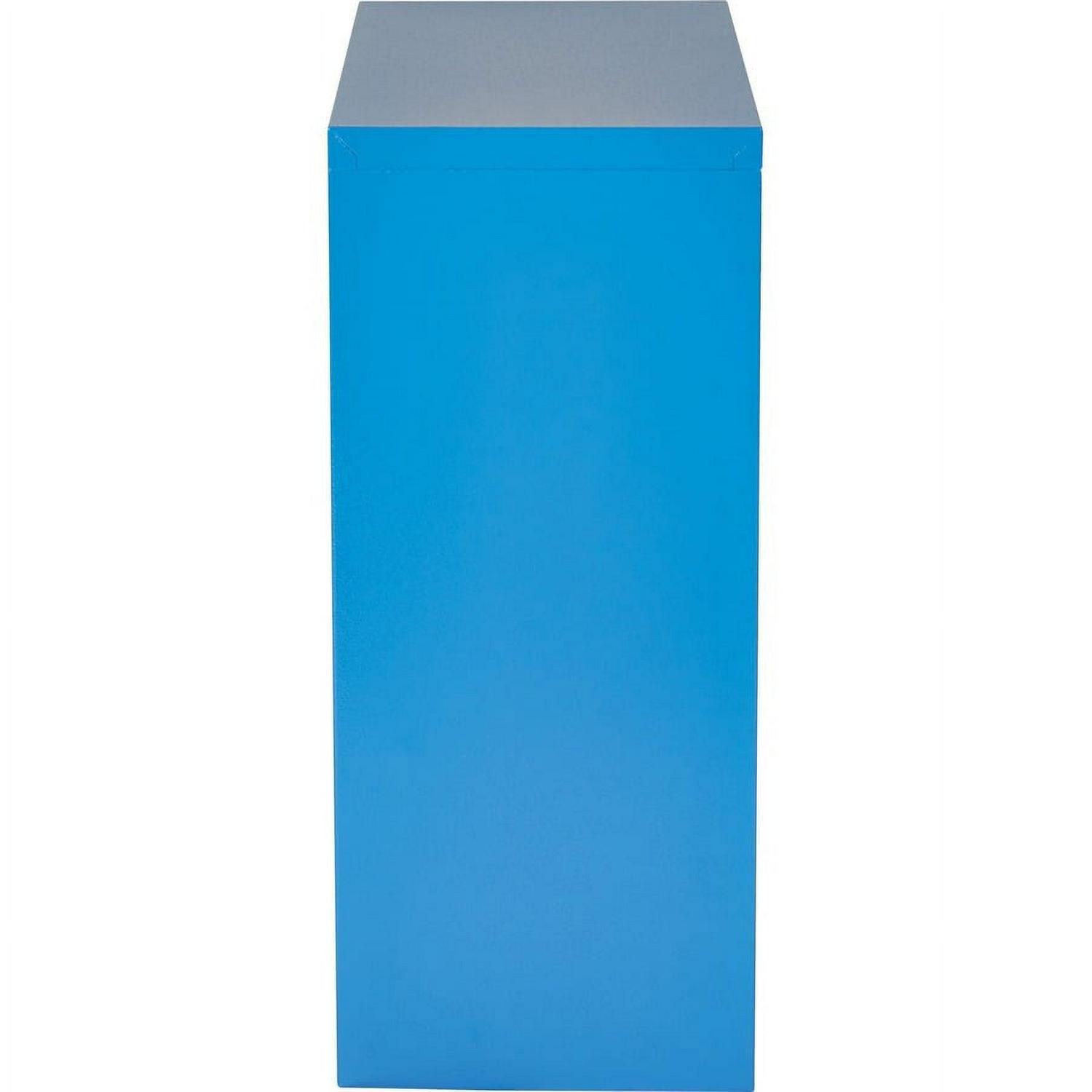 2 Shelf Metal Blue Bookcase by OSP Home Furnishings - Image 5