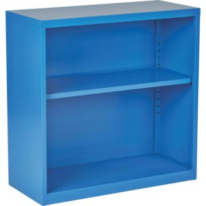 2 Shelf Metal Blue Bookcase by OSP Home Furnishings