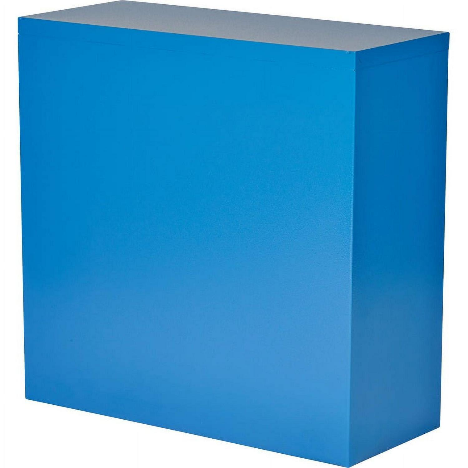 2 Shelf Metal Blue Bookcase by OSP Home Furnishings - Image 4