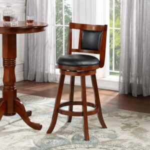 Boraam Avianna 29" Swivel Barstool, Cherry Finish