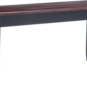 Boraam Bloomington 18" Dining Height Backless Wood Dining Bench - Cherry/Black Two-Tone Finish